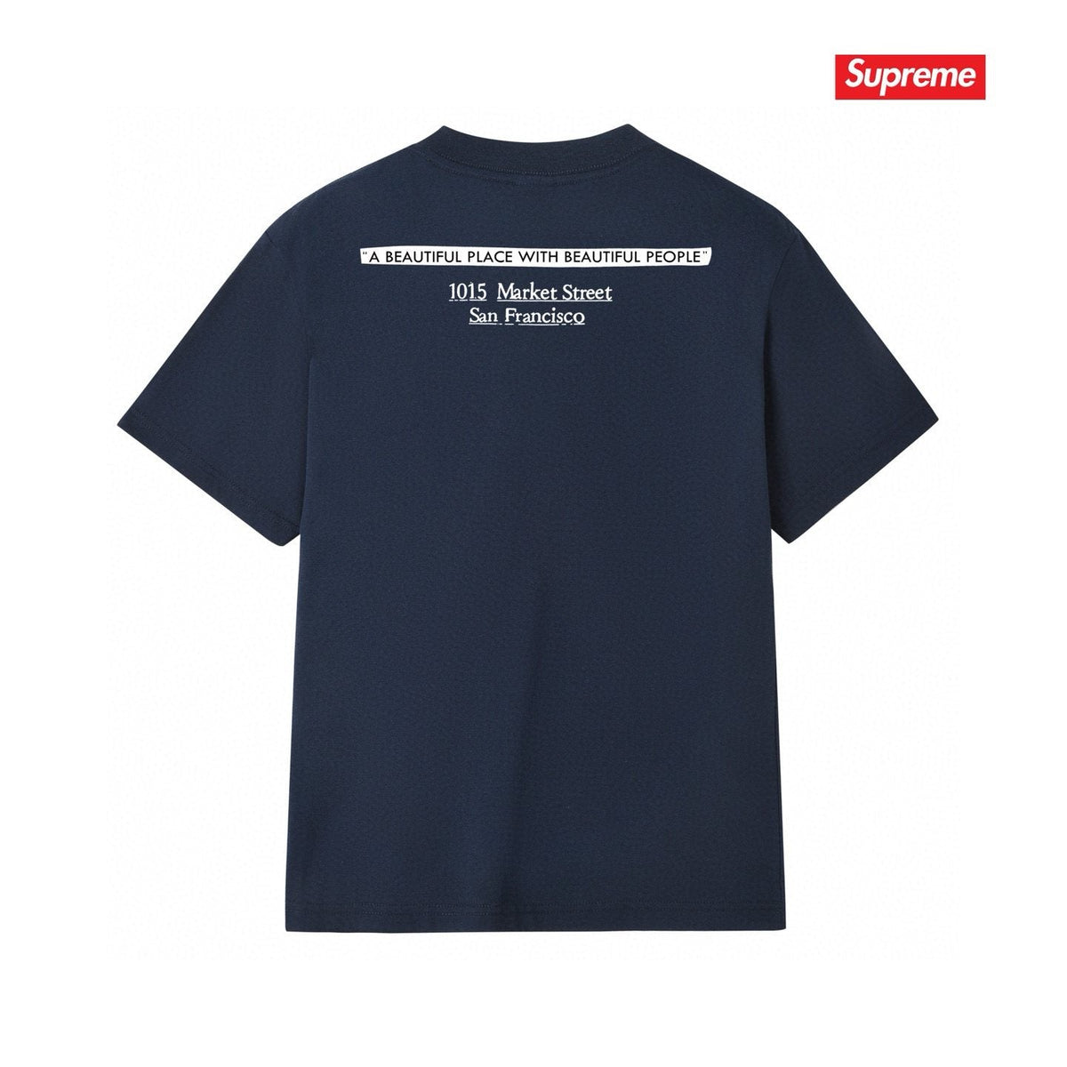 Supreme Address Graphic Short-Sleeve T-Shirt ¡ª back