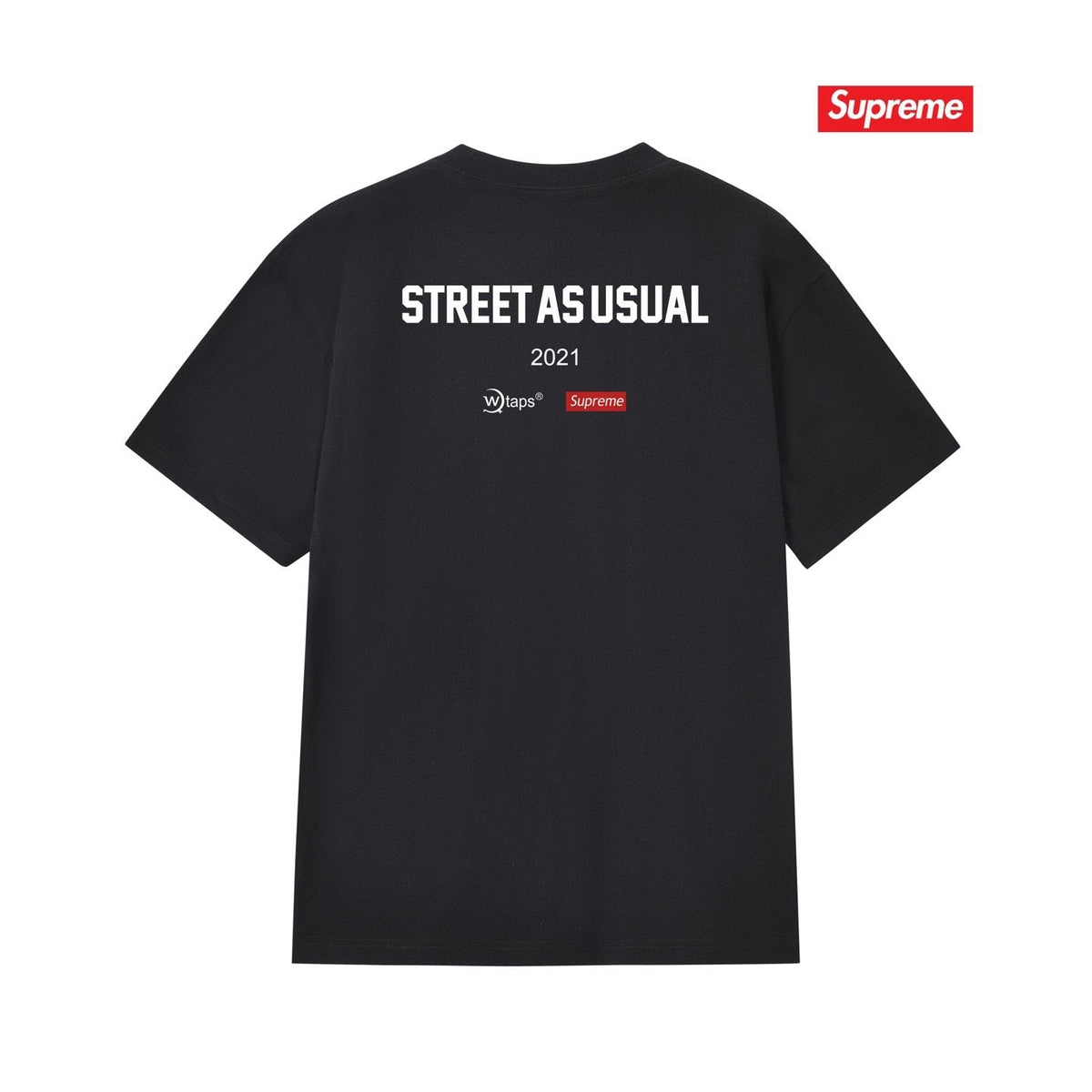 Supreme SIC'EM Street As Usual Graphic T-Shirt ¡ª back